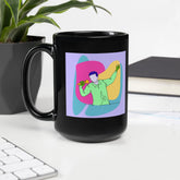 The Singing Black Glossy Mug - Beyond T-shirts